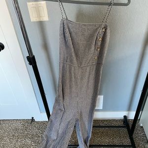 Urban Outfitters plaid jumpsuit